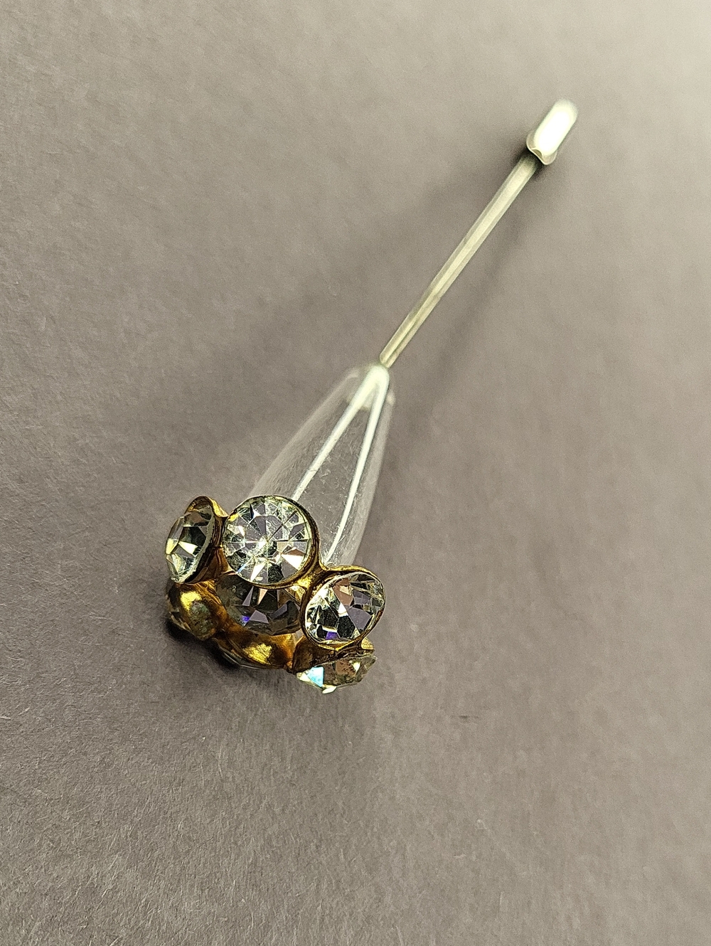 Crystal Crown Stick Pin